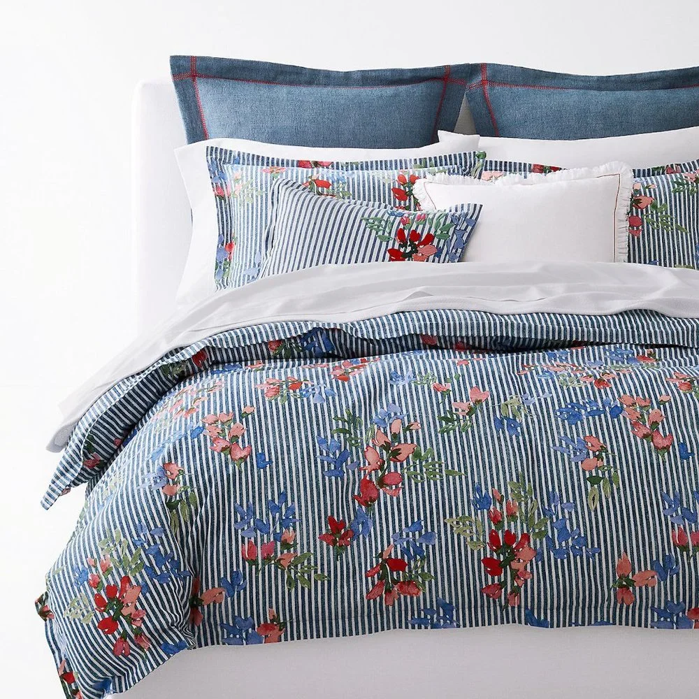 Lauren Ralph Lauren Maggie Textured Indigo Euro Sham